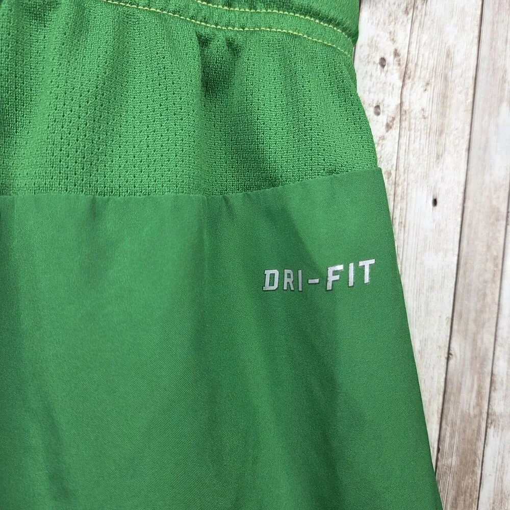 Nike Dri-Fit Oregon Ducks Shorts Mens Size Medium Green Yellow NCAA Basketball